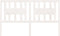 vidaXL - Hoofdbord - 141x4x100 - cm - massief - grenenhout - wit