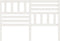 vidaXL - Hoofdbord - 141x4x100 - cm - massief - grenenhout - wit