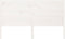 vidaXL - Hoofdbord - 141x4x100 - cm - massief - grenenhout - wit