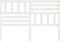 vidaXL - Hoofdbord - 141x4x100 - cm - massief - grenenhout - wit