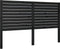 vidaXL - Hoofdbord - 141x4x100 - cm - massief - grenenhout - zwart