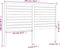vidaXL - Hoofdbord - 141x4x100 - cm - massief - grenenhout - zwart