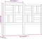 vidaXL - Hoofdbord - 141x4x104 - cm - massief - grenenhout - wit