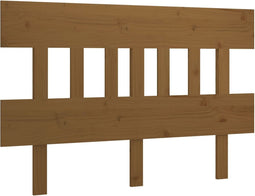 vidaXL - Hoofdbord - 143,5x3x81 - cm - massief - grenenhout - honingbruin