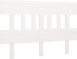vidaXL - Hoofdbord - 143,5x3x81 - cm - massief - grenenhout - wit