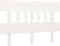 vidaXL - Hoofdbord - 143,5x3x81 - cm - massief - grenenhout - wit
