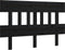 vidaXL - Hoofdbord - 143,5x3x81 - cm - massief - grenenhout - zwart