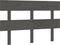 vidaXL - Hoofdbord - 144x3x81 - cm - massief - grenenhout - grijs