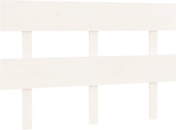 vidaXL - Hoofdbord - 144x3x81 - cm - massief - grenenhout - wit