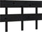 vidaXL - Hoofdbord - 144x3x81 - cm - massief - grenenhout - zwart