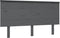 vidaXL - Hoofdbord - 144x6x82,5 - cm - massief - grenenhout - grijs