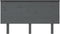vidaXL - Hoofdbord - 144x6x82,5 - cm - massief - grenenhout - grijs