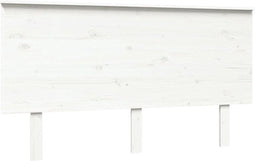 vidaXL - Hoofdbord - 144x6x82,5 - cm - massief - grenenhout - wit