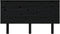 vidaXL - Hoofdbord - 144x6x82,5 - cm - massief - grenenhout - zwart