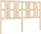 vidaXL - Hoofdbord - 145,5x4x100 - cm - massief - grenenhout