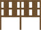 vidaXL - Hoofdbord - 145,5x4x100 - cm - massief - grenenhout - honingbruin