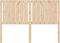 vidaXL - Hoofdbord - 145,5x4x100 - cm - massief - grenenhout
