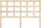 vidaXL - Hoofdbord - 145,5x4x100 - cm - massief - grenenhout
