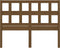 vidaXL - Hoofdbord - 145,5x4x100 - cm - massief - grenenhout - honingbruin