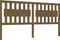 vidaXL - Hoofdbord - 145,5x4x100 - cm - massief - grenenhout - honingbruin