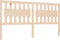 vidaXL - Hoofdbord - 145,5x4x100 - cm - massief - grenenhout