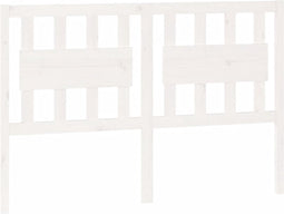 vidaXL - Hoofdbord - 145,5x4x100 - cm - massief - grenenhout - wit