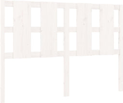 vidaXL - Hoofdbord - 145,5x4x100 - cm - massief - grenenhout - wit