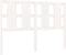 vidaXL - Hoofdbord - 145,5x4x100 - cm - massief - grenenhout - wit