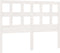 vidaXL - Hoofdbord - 145,5x4x100 - cm - massief - grenenhout - wit