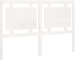 vidaXL - Hoofdbord - 145,5x4x100 - cm - massief - grenenhout - wit