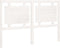 vidaXL - Hoofdbord - 145,5x4x100 - cm - massief - grenenhout - wit