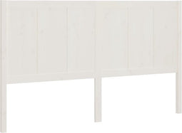 vidaXL - Hoofdbord - 145,5x4x100 - cm - massief - grenenhout - wit