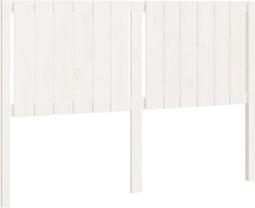 vidaXL - Hoofdbord - 145,5x4x100 - cm - massief - grenenhout - wit