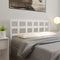vidaXL - Hoofdbord - 145,5x4x100 - cm - massief - grenenhout - wit