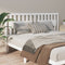 vidaXL - Hoofdbord - 145,5x4x100 - cm - massief - grenenhout - wit