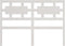 vidaXL - Hoofdbord - 145,5x4x100 - cm - massief - grenenhout - wit
