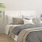 vidaXL - Hoofdbord - 145,5x4x100 - cm - massief - grenenhout - wit