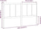 vidaXL - Hoofdbord - 145,5x4x100 - cm - massief - grenenhout - wit