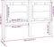 vidaXL - Hoofdbord - 145,5x4x100 - cm - massief - grenenhout - wit