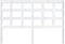 vidaXL - Hoofdbord - 145,5x4x100 - cm - massief - grenenhout - wit