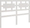 vidaXL - Hoofdbord - 145,5x4x100 - cm - massief - grenenhout - wit