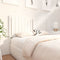 vidaXL - Hoofdbord - 145,5x4x100 - cm - massief - grenenhout - wit