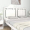 vidaXL - Hoofdbord - 145,5x4x100 - cm - massief - grenenhout - wit