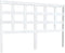 vidaXL - Hoofdbord - 145,5x4x100 - cm - massief - grenenhout - wit