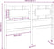 vidaXL - Hoofdbord - 145,5x4x100 - cm - massief - grenenhout - wit