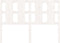 vidaXL - Hoofdbord - 145,5x4x100 - cm - massief - grenenhout - wit
