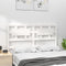 vidaXL - Hoofdbord - 145,5x4x100 - cm - massief - grenenhout - wit
