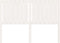 vidaXL - Hoofdbord - 145,5x4x100 - cm - massief - grenenhout - wit