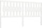vidaXL - Hoofdbord - 145,5x4x100 - cm - massief - grenenhout - wit