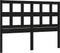 vidaXL - Hoofdbord - 145,5x4x100 - cm - massief - grenenhout - zwart
